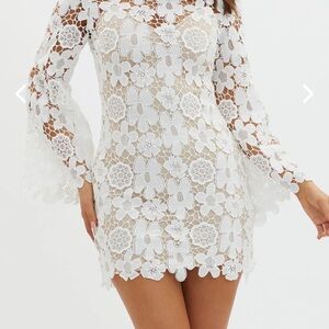 White Lace Dress- Perfect for Graduation, Brunch, Bridal showers, etc.